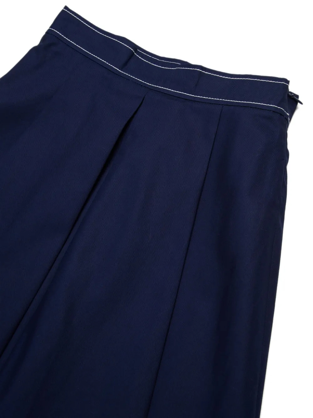 Marni Kids Plooirok met geborduurd logo Blauw
