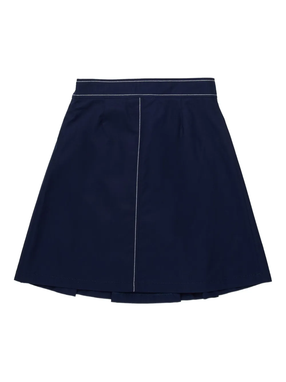 Marni Kids Plooirok met geborduurd logo Blauw