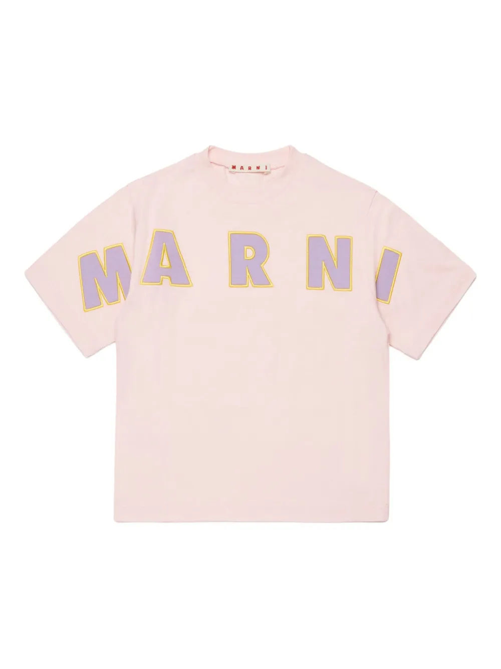 Marni Kids T-shirt con logo - Rosa