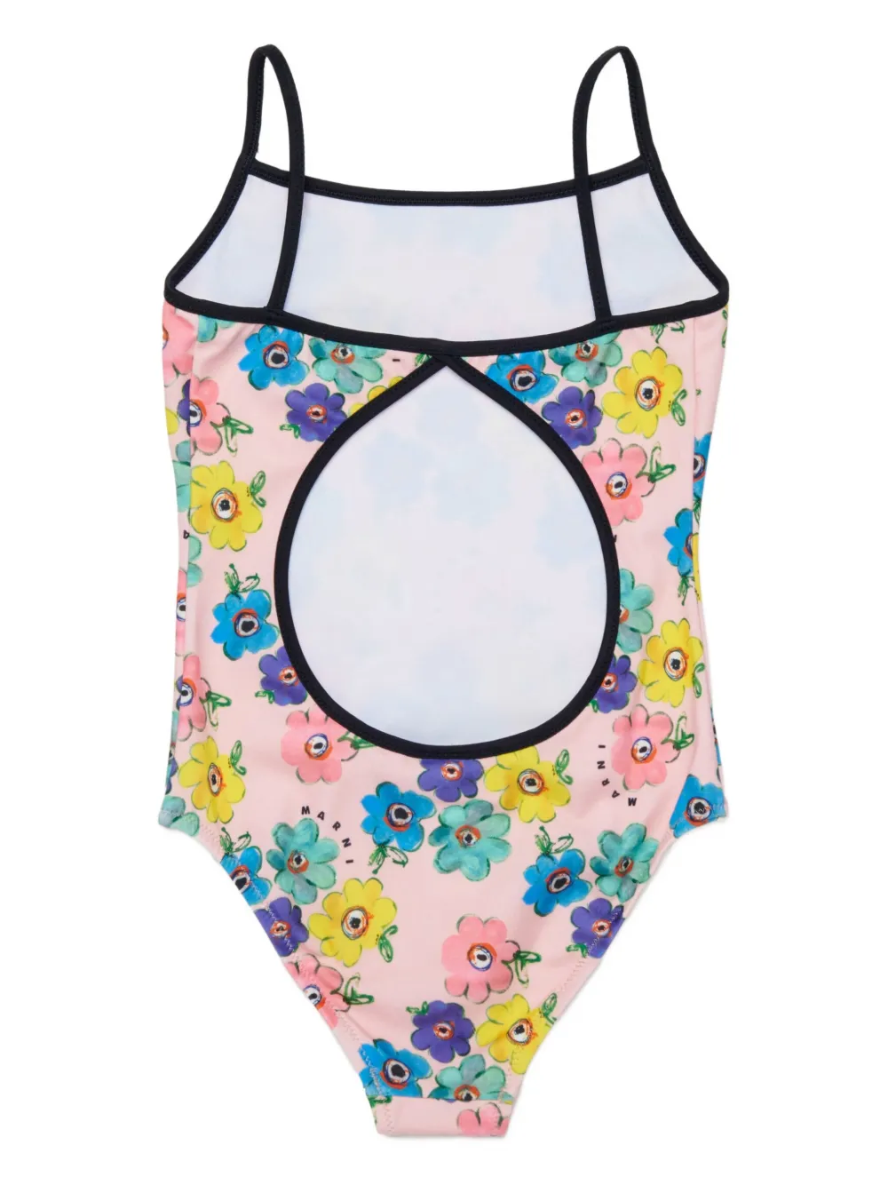 Marni Kids Badpak met bloemenprint Roze