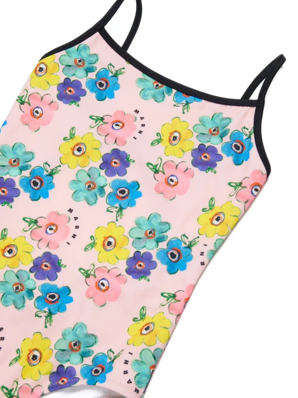 Marni Kids Badpak met bloemenprint Roze