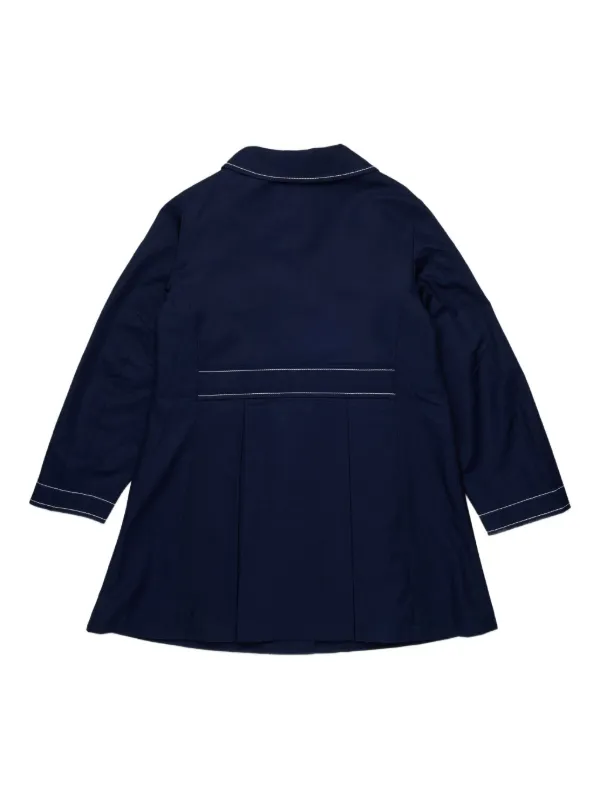 Marni Kids ラウンドカラー トレンチコート | ブルー | FARFETCH JP