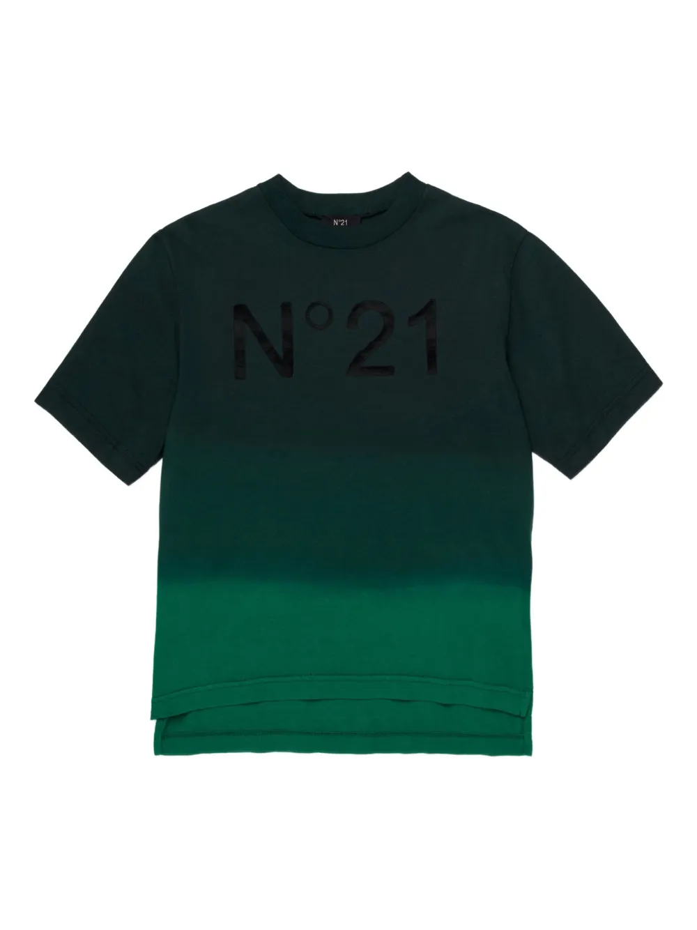 Nº21 Kids T-shirt con logo - Verde