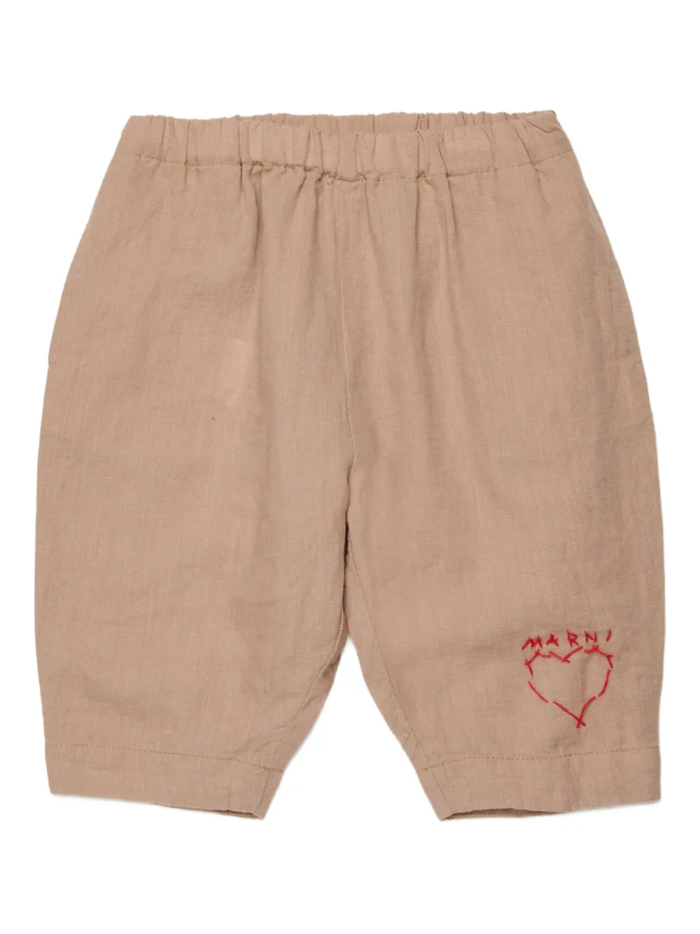 Marni Kids Pantaloni con ricamo - Toni neutri
