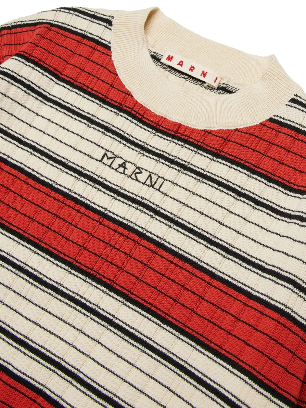  Marni Kids Pull à Rayures - Tons Neutres 