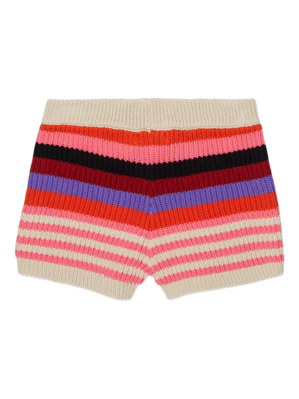 Marni Kids Gestreepte shorts Beige