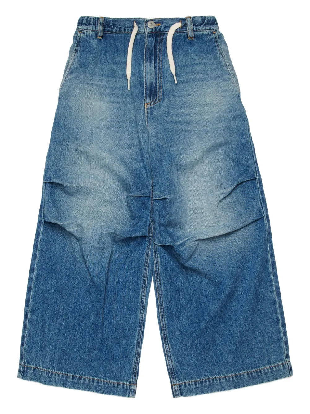MM6 Maison Margiela Kids Jeans con coulisse - Blu