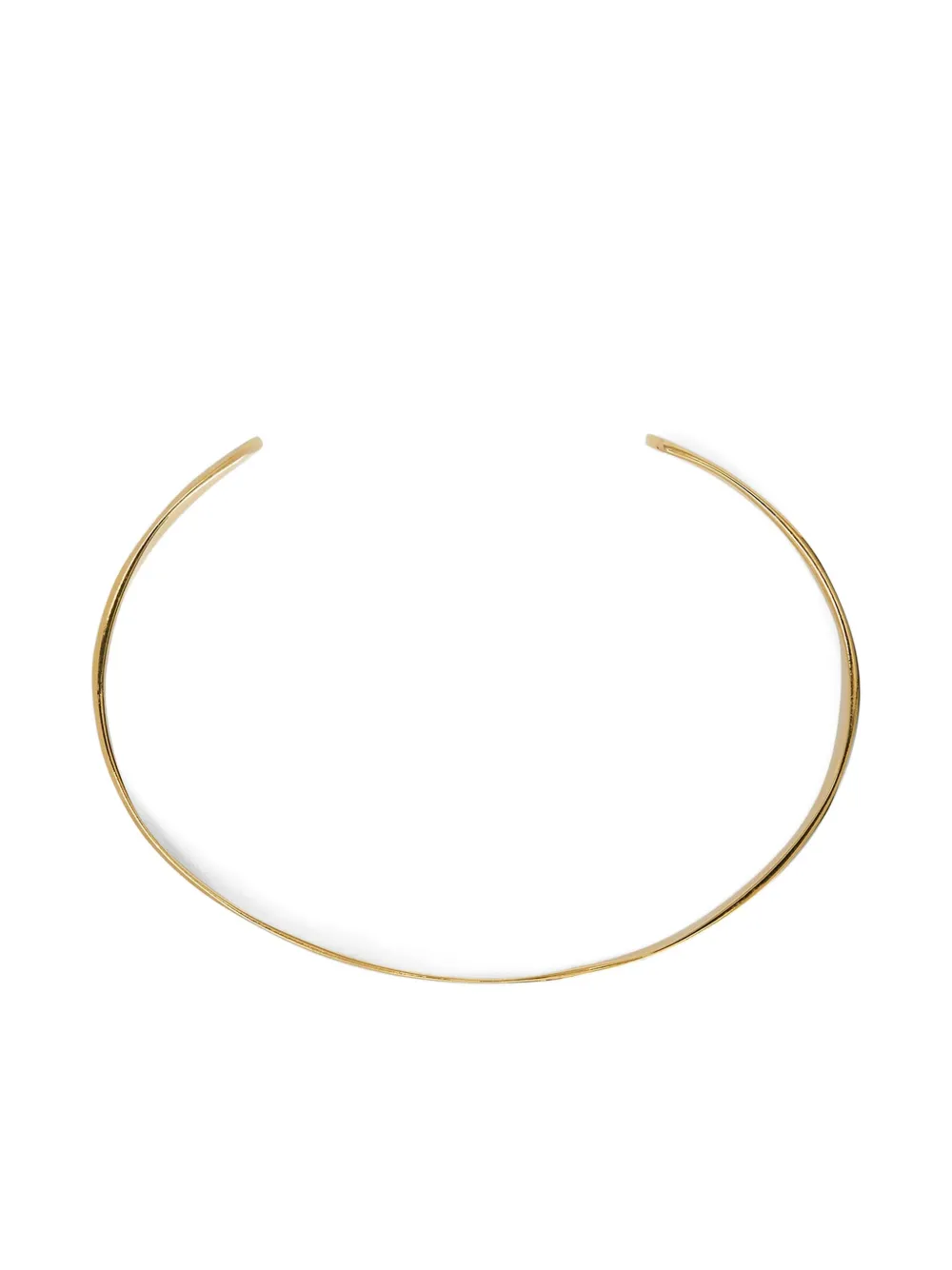 Jil Sander Engraved-logo Bracelet In Gold