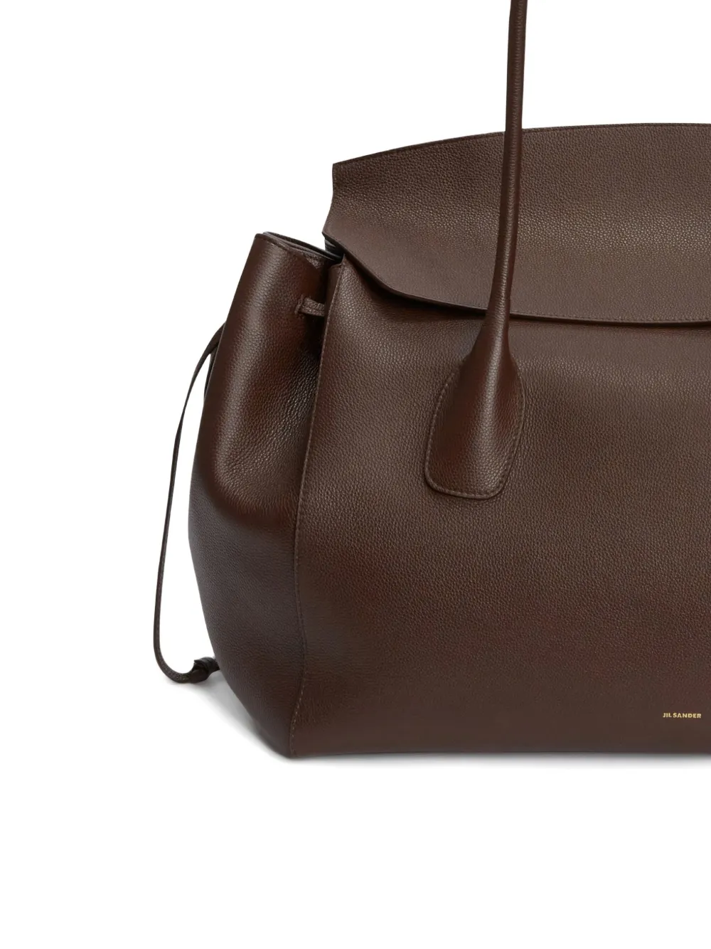 Jil Sander Grained Leather Voyage Handbag | Brown | FARFETCH