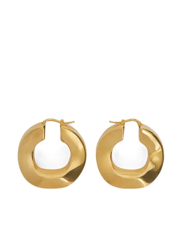Jil Sander フープピアス | ゴールドトーン | FARFETCH JP