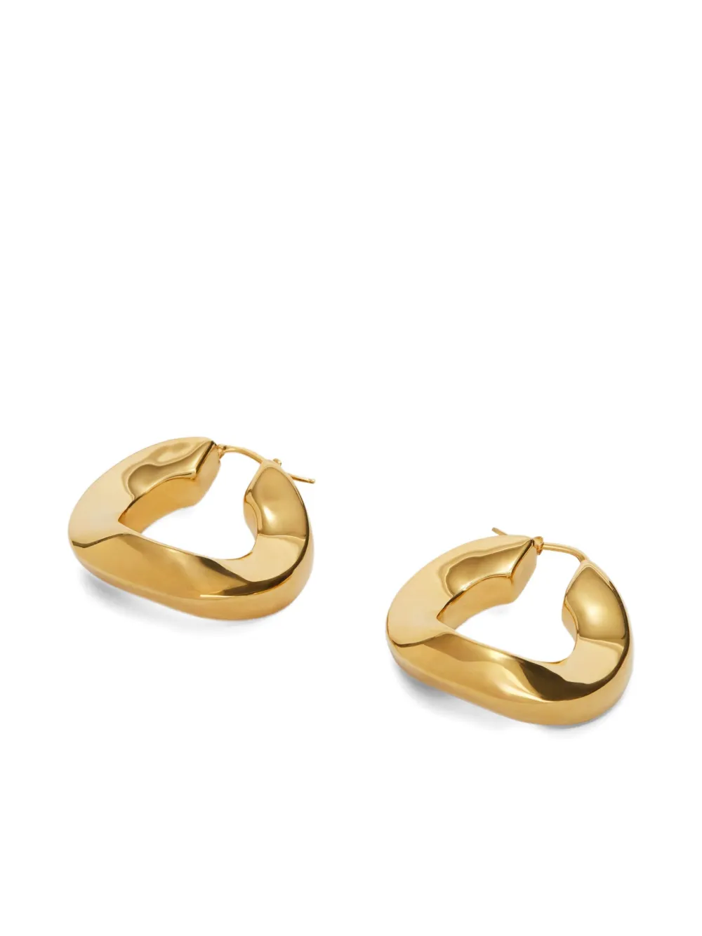  Jil Sander Hoop Earrings - Gold 