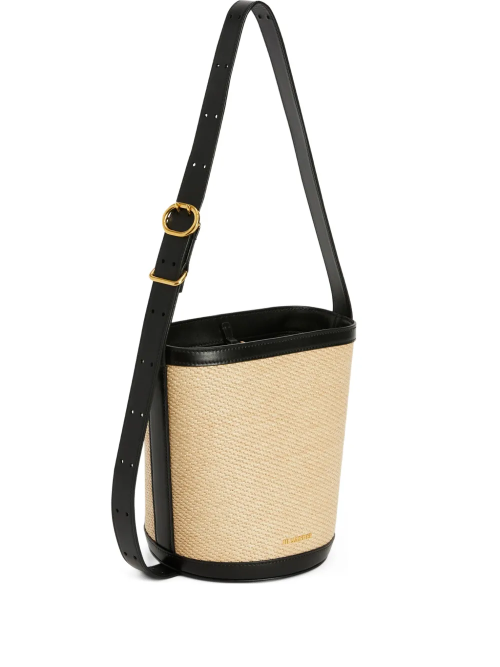 Jil Sander Cannolo Bucket Bag In Neutral