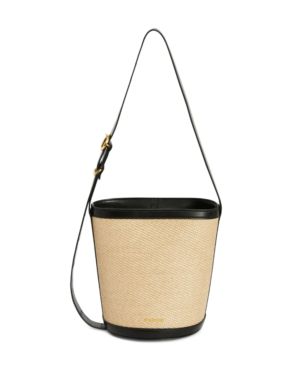 Jil Sander Cannolo Bucket Bag In Neutral