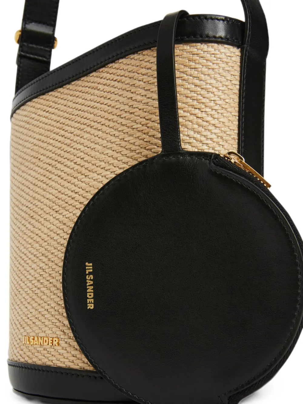 Jil Sander Cannolo bucket-tas Beige