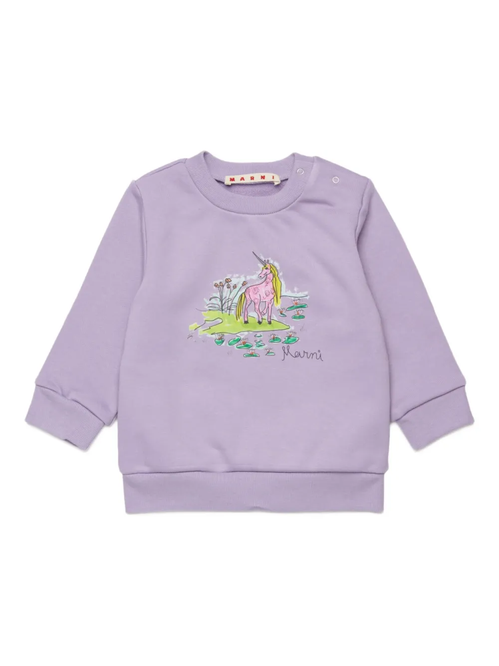 Marni Kids Felpa con stampa - Viola