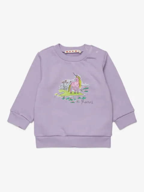 Marni Kids unicorn-graphic sweatshirt