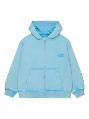 Gucci Kids Interlocking G-print zipped-up Hoodie | Pink | FARFETCH