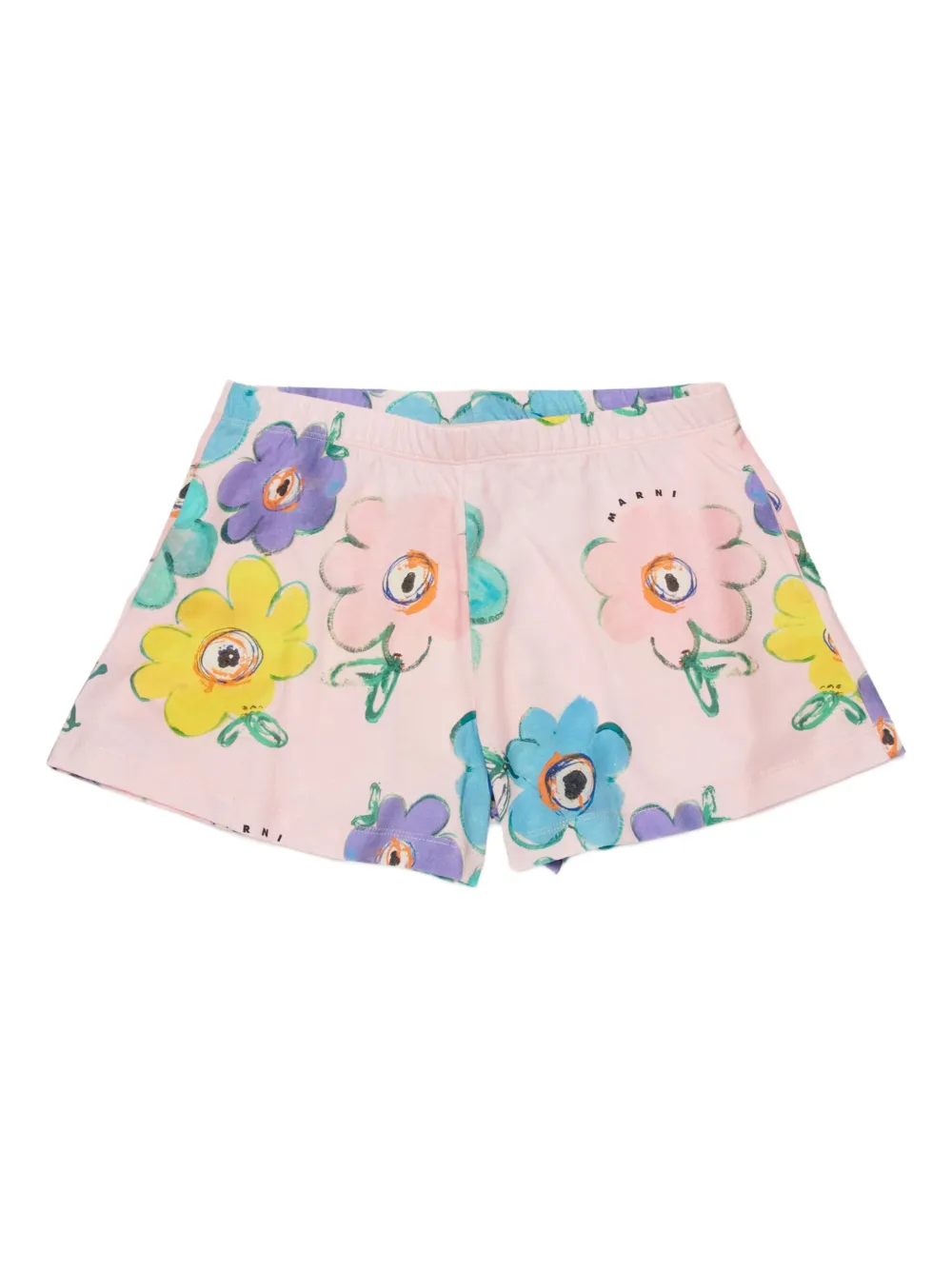 Marni Kids Shorts a fiori - Rosa