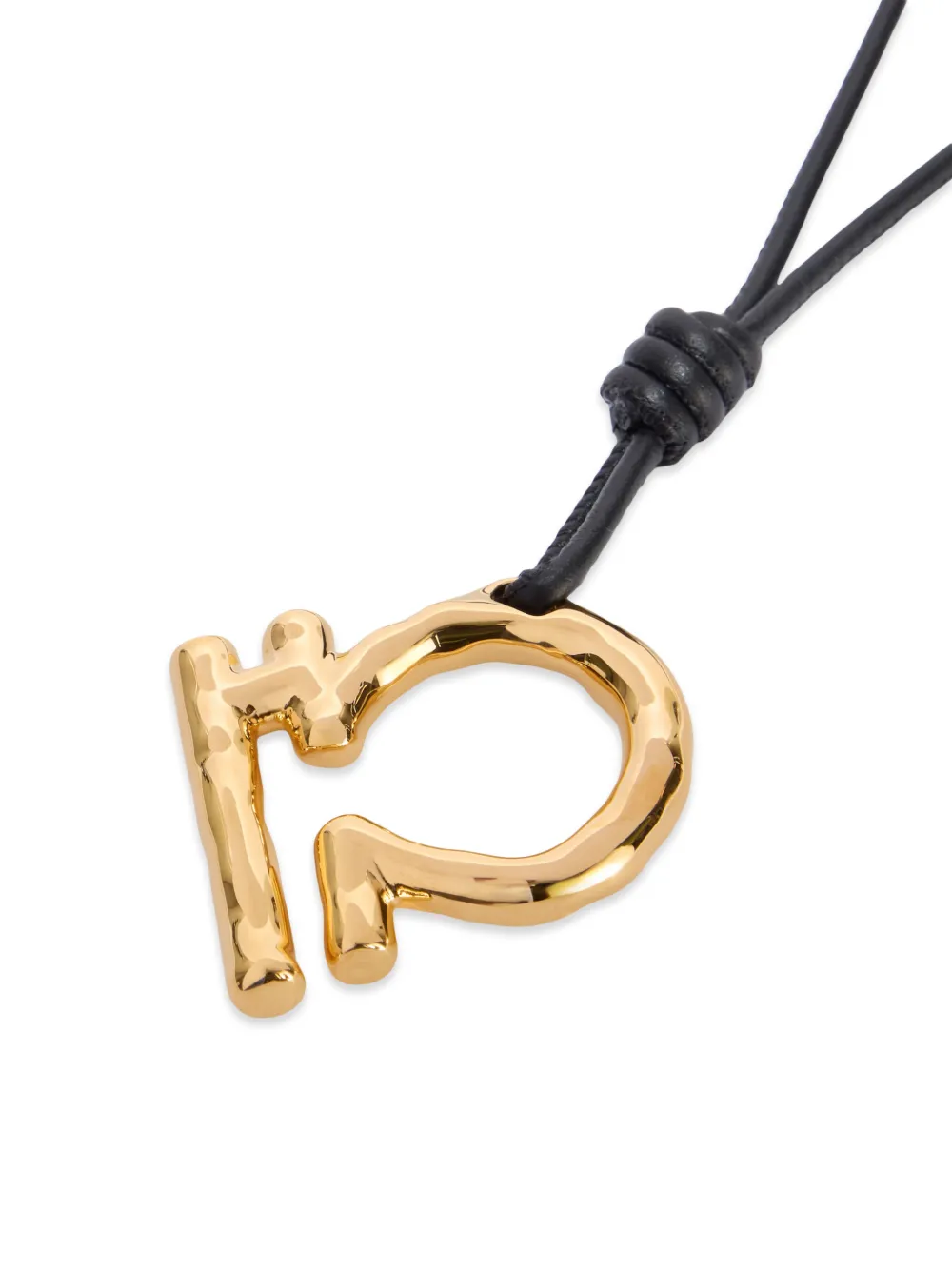 Zodiac charm leather necklace