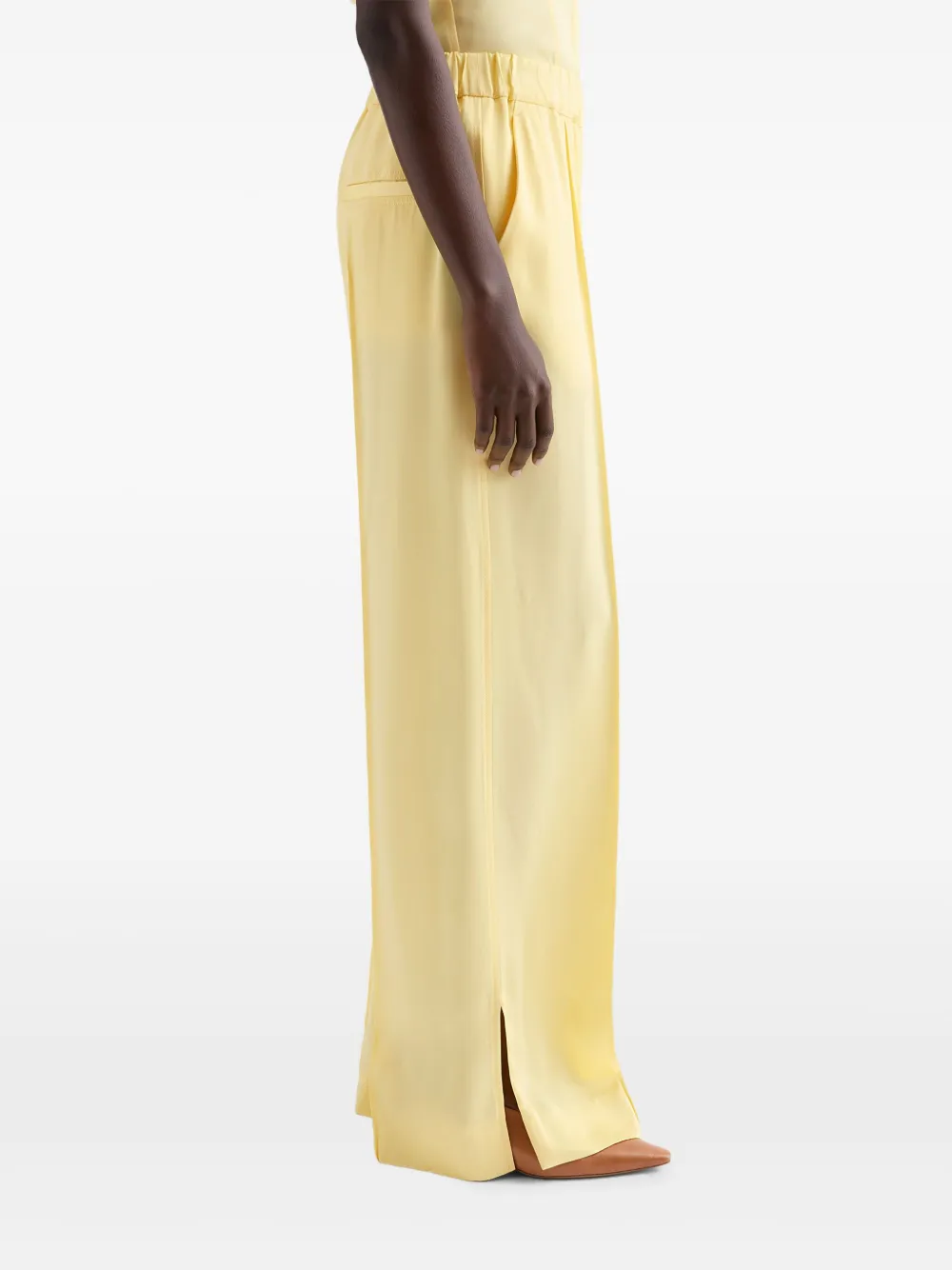 Jil Sander Viscose broek Geel