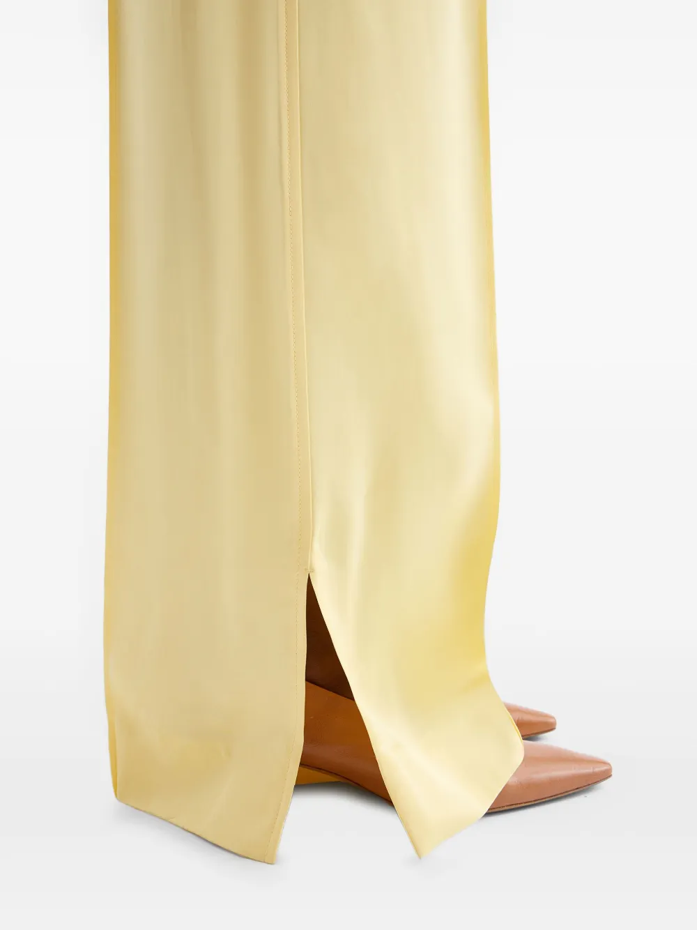 Jil Sander Viscose broek Geel