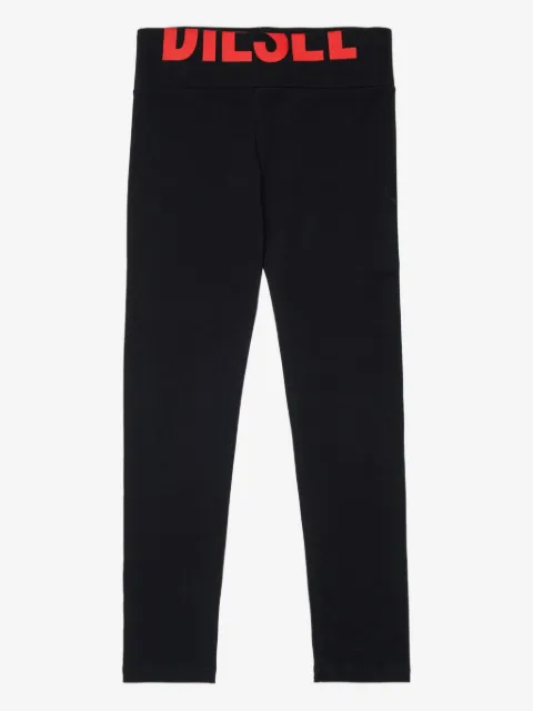 Diesel Kids logo-waistband leggings