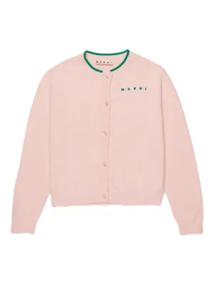 MARNI KIDS ピンク ニットカーディガン　14 Marni Kids キッズ カーディガン通販 - FARFETCH