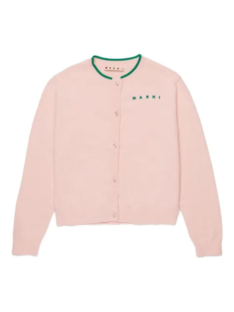 Marni Kids Bestickter Cardigan