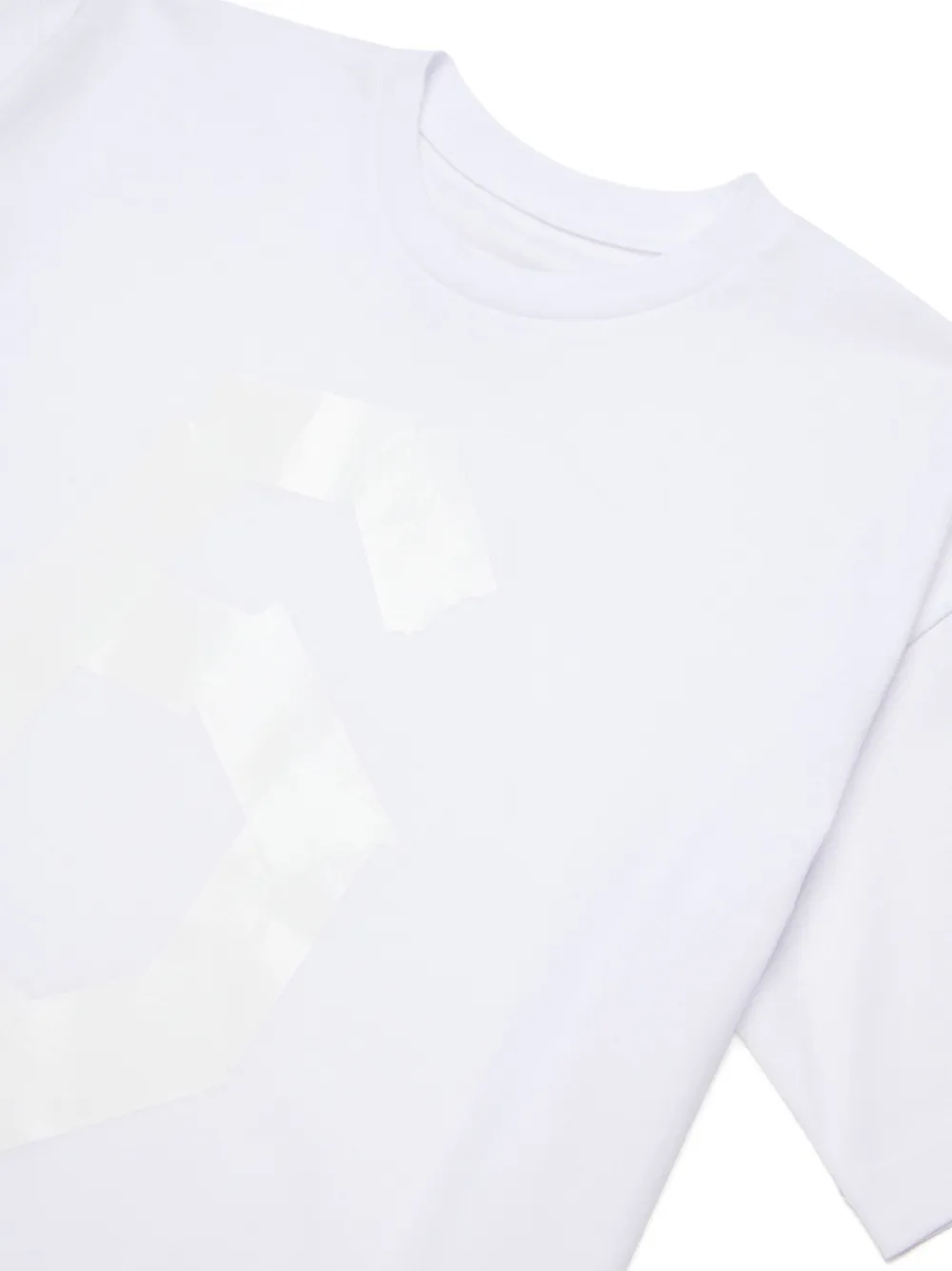 MM6 Maison Margiela Kids T-shirt met ronde hals Wit