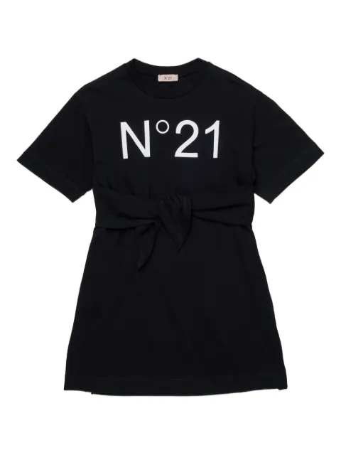 Nº21 Kids Minikleid mit Logo-Print