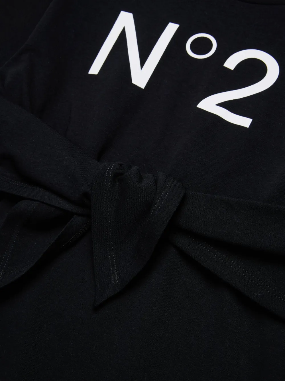 N°21 Logo-print Mini Dress In Black