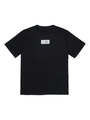 MM6 Maison Margiela Kids Graphic T-shirt | Black | FARFETCH