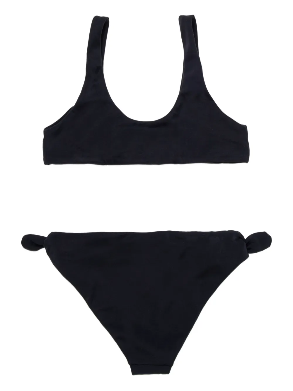  Nº21 Kids Knot-detail Logo-print Bikini - Black 