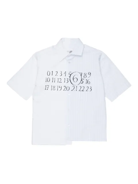 MM6 Maison Margiela Kids striped panel shirt