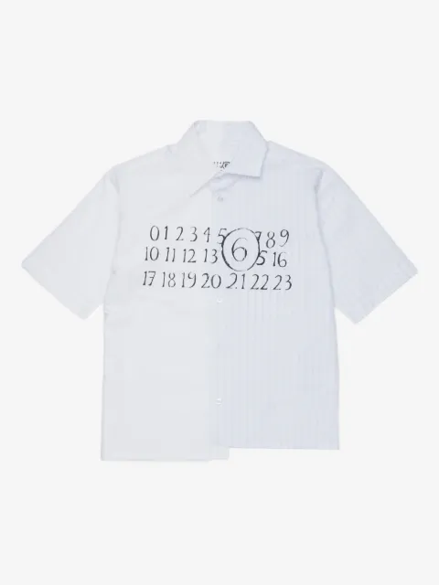 MM6 Maison Margiela Kids striped panel shirt