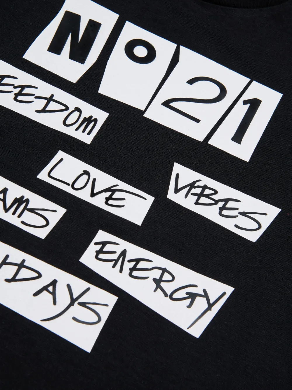  Nº21 Kids Graphic T-shirt - Black 