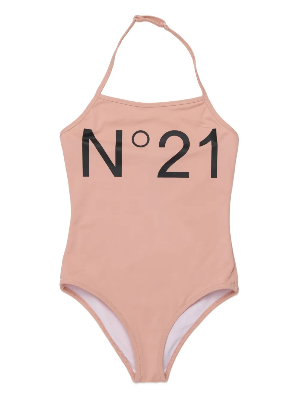 Nº21 Kids Costume da bagno con scollo all'americana - Toni neutri