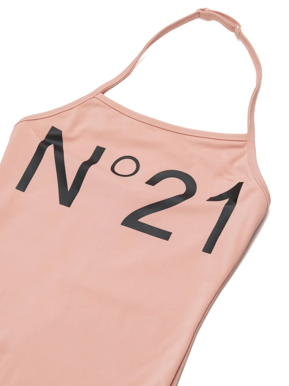  Nº21 Kids Halter-neck Swimsuit - Neutrals 