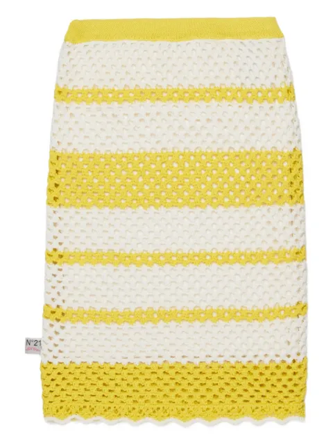Nº21 Kids striped skirt