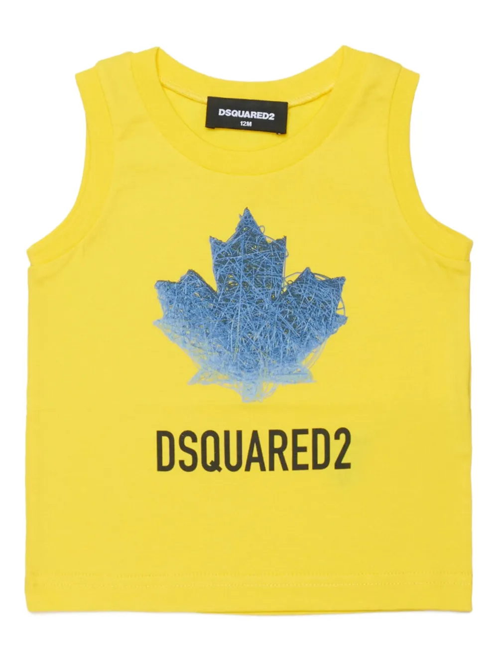 DSQUARED2 KIDS maple leaf T-shirt | Yellow | Image 1
