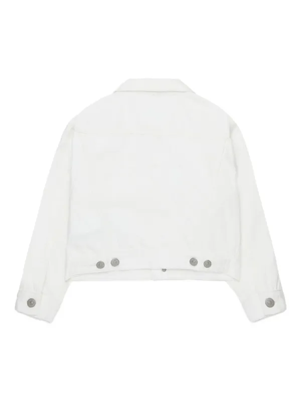 MM6 Maison Margiela Kids ボタン デニムジャケット | ホワイト