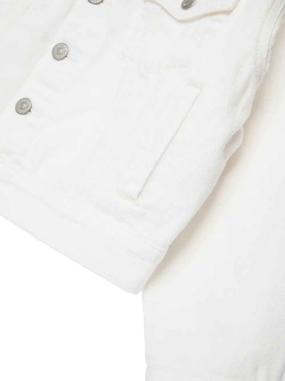 MM6 Maison Margiela Kids Spijkerjack met knopen Wit