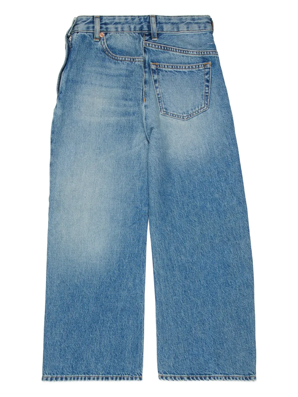 MM6 Maison Margiela Kids Jeans con tasca applicata - Blu