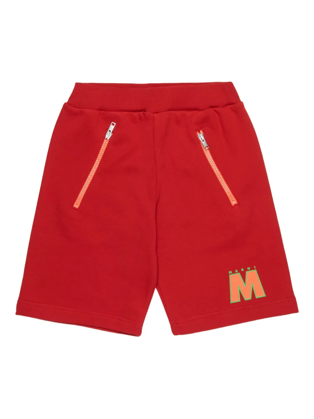 Marni Kids Shorts con zip - Rosso