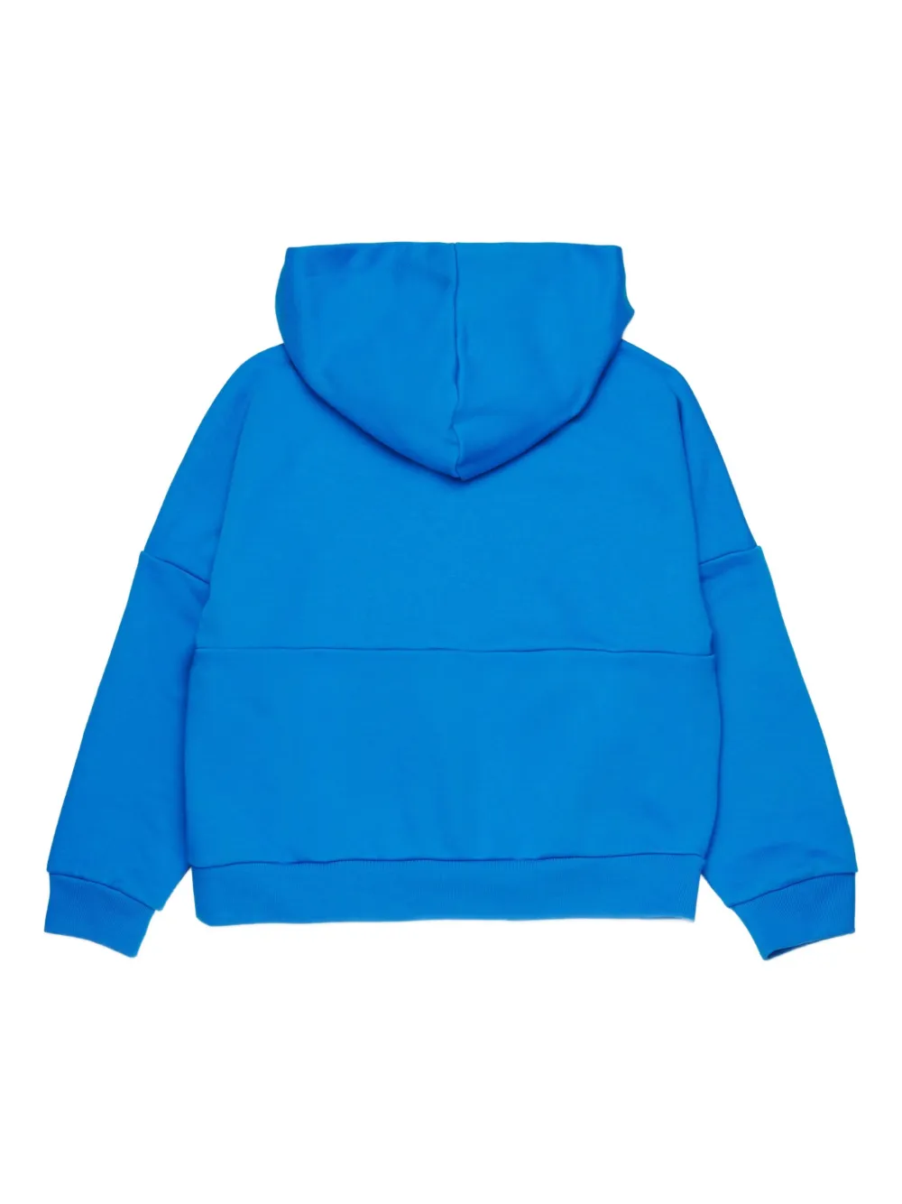 Marni Kids Hoodie met halve rits en lange mouwen Blauw