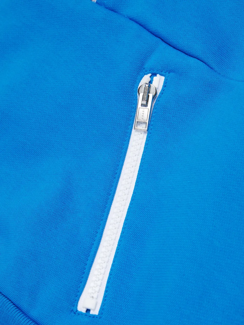 Marni Kids Hoodie met halve rits en lange mouwen Blauw