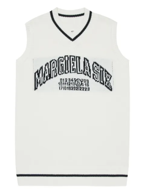 MM6 Maison Margiela Kids vestido sin mangas con cuello en V