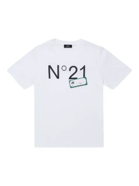Nº21 Kids logo graphic T-shirt