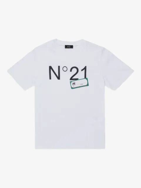 Nº21 Kids logo graphic T-shirt