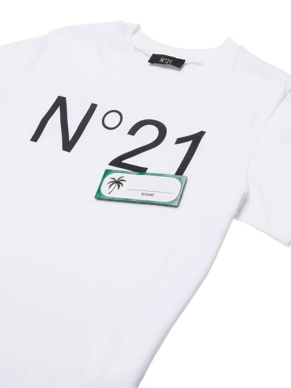  Nº21 Kids Logo Graphic T-shirt - White 